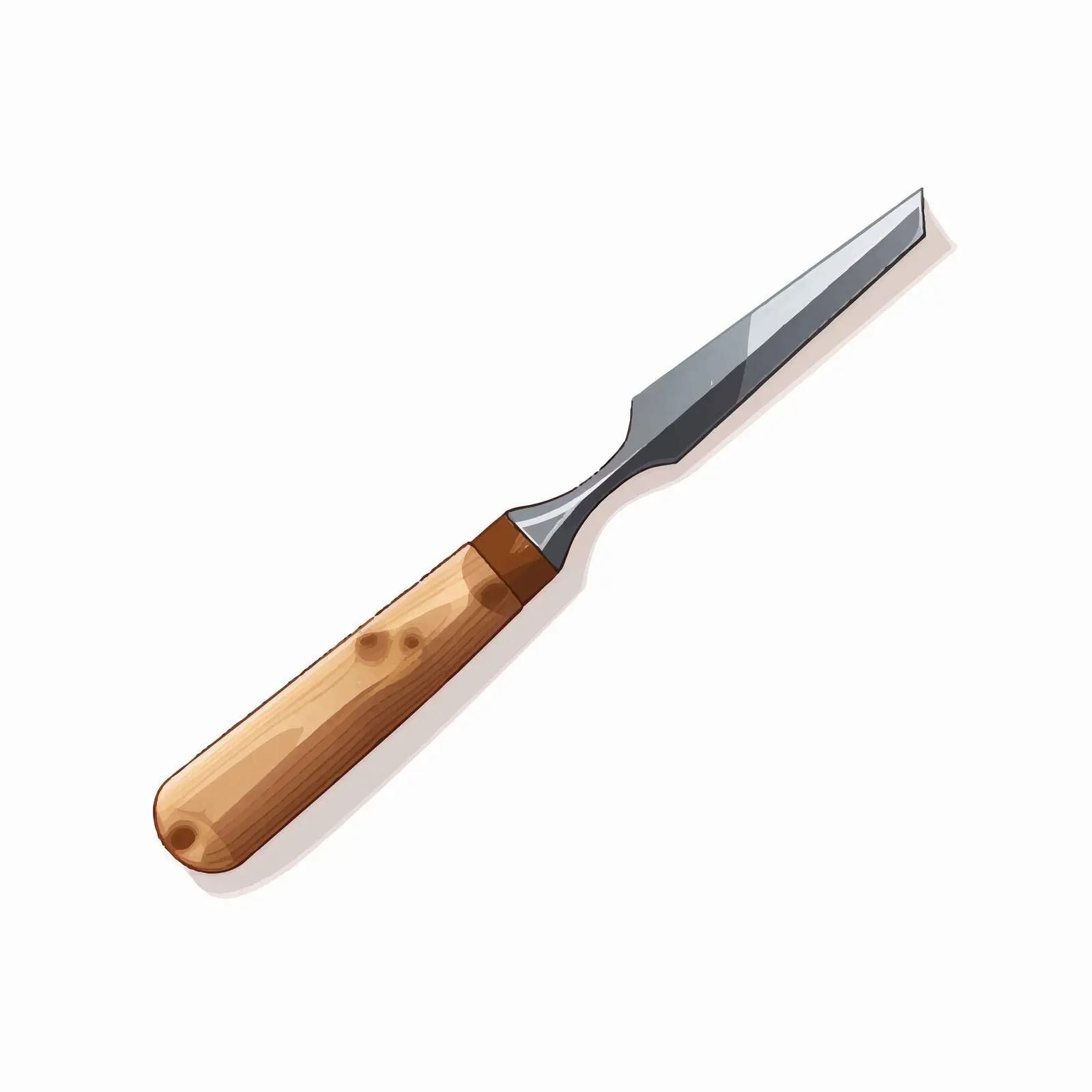 Chisel Line Vector Illustration on White Background — free download from Dotvec