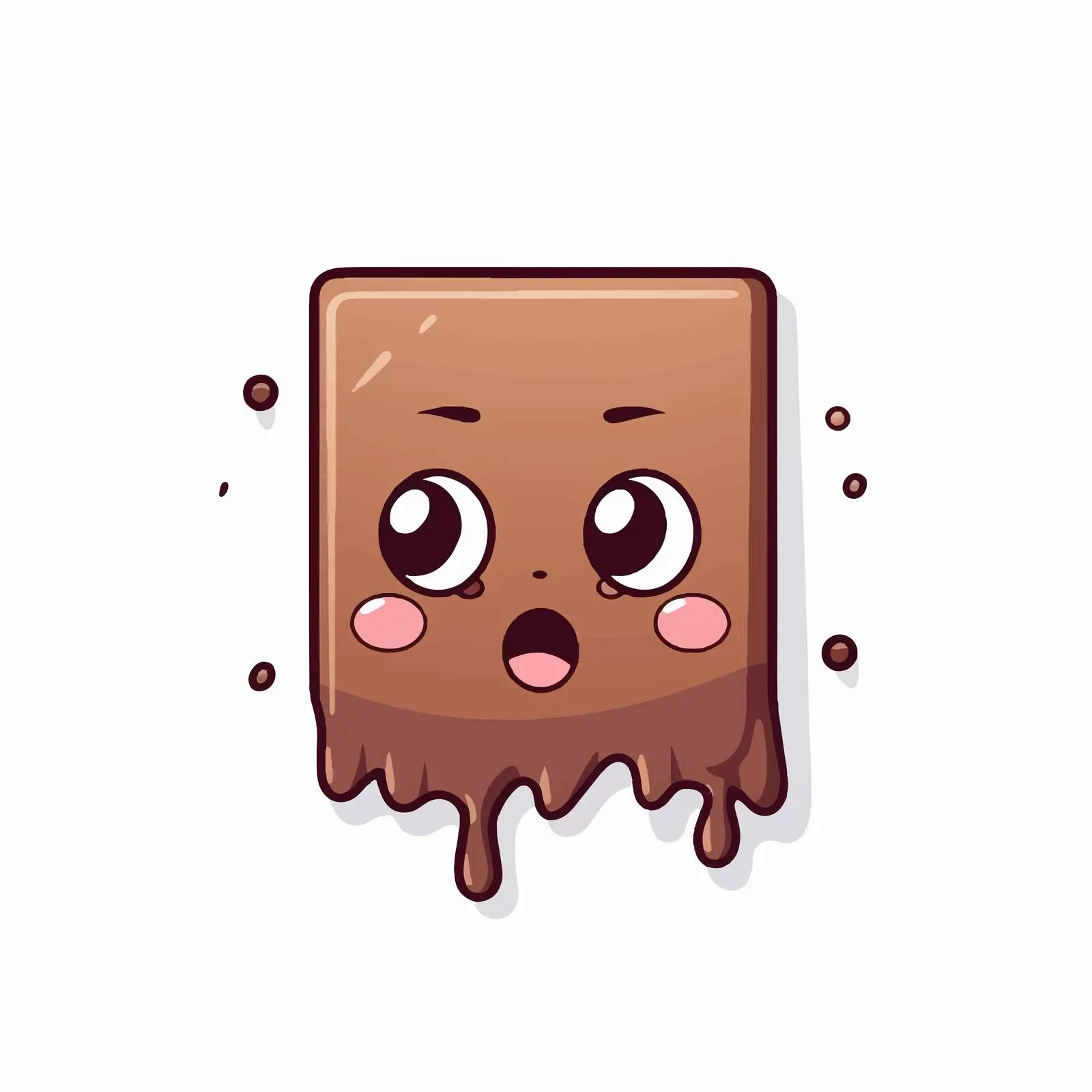 Crying Kawaii Chocolate Bar Cartoon Vector Illustration – free crying image from Dotvec