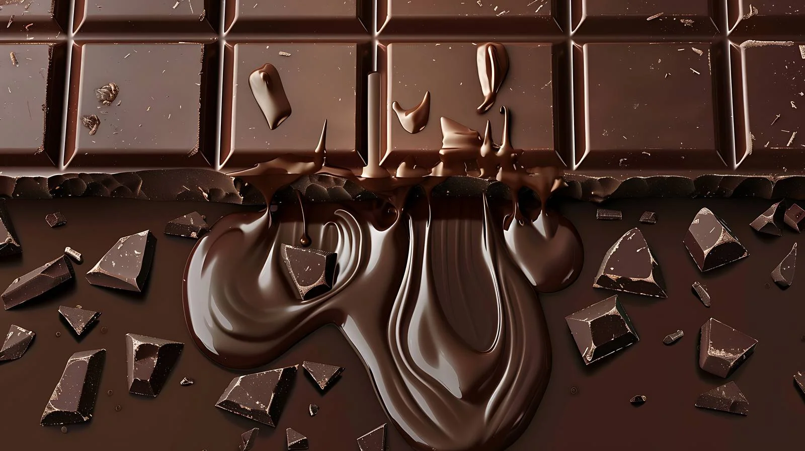 Decadent Dark Chocolate Bar with Dripping — free download from Dotvec