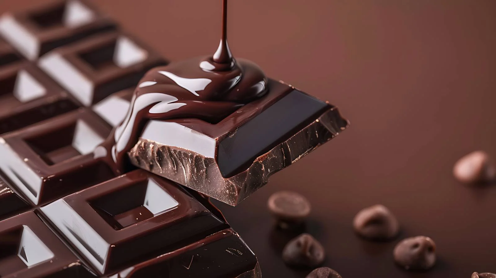 Delicious Chocolate Bar with Melted Dark Drizzle — free download from Dotvec