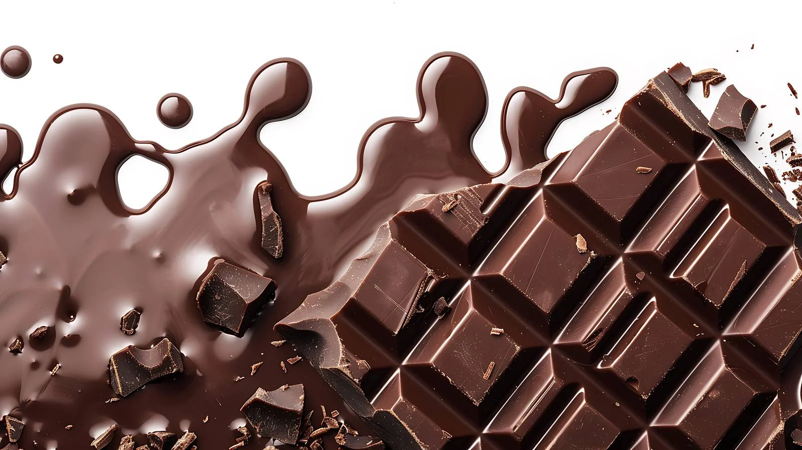 Luxurious Chocolate Bar with Dark Chocolate Drip — free download from Dotvec