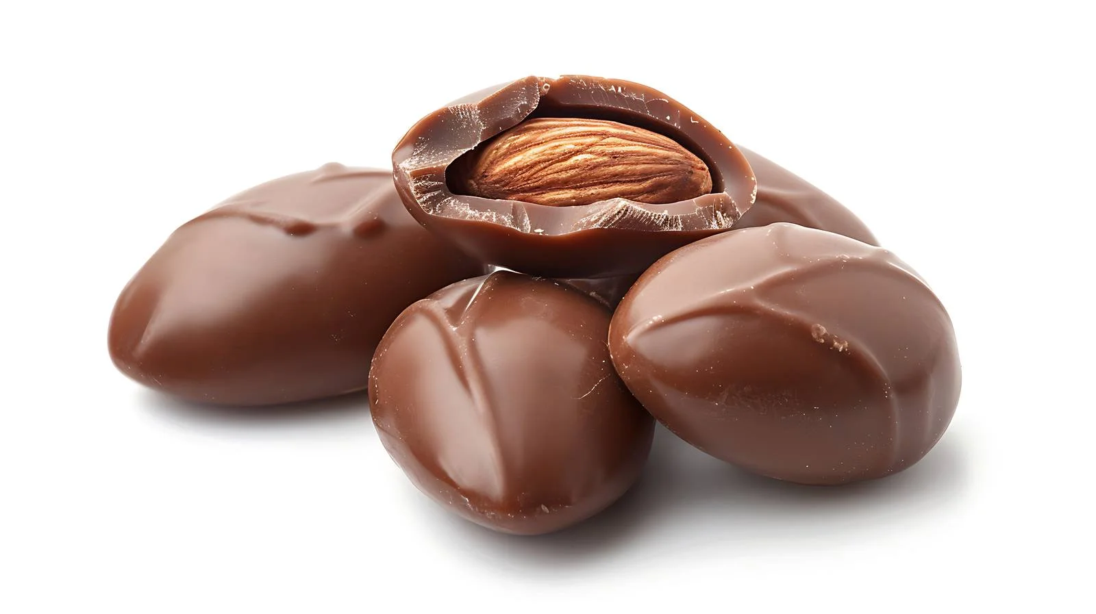 Gourmet Chocolate Almond on White Background — free download from Dotvec