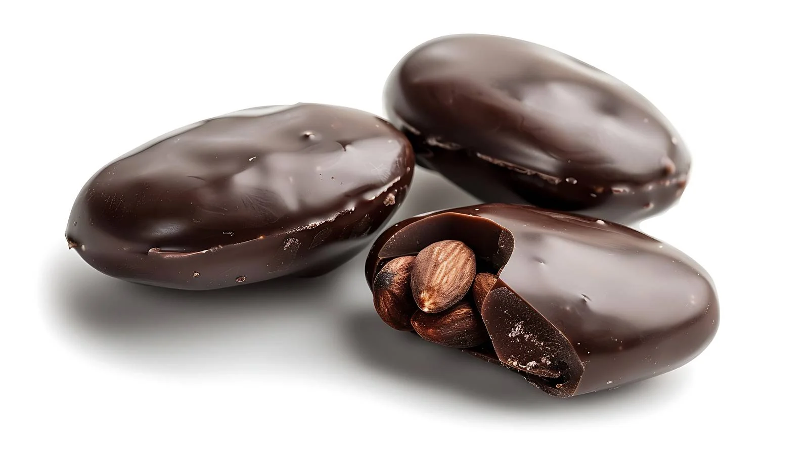 Gourmet Almond Chocolate on White Background — free download from Dotvec
