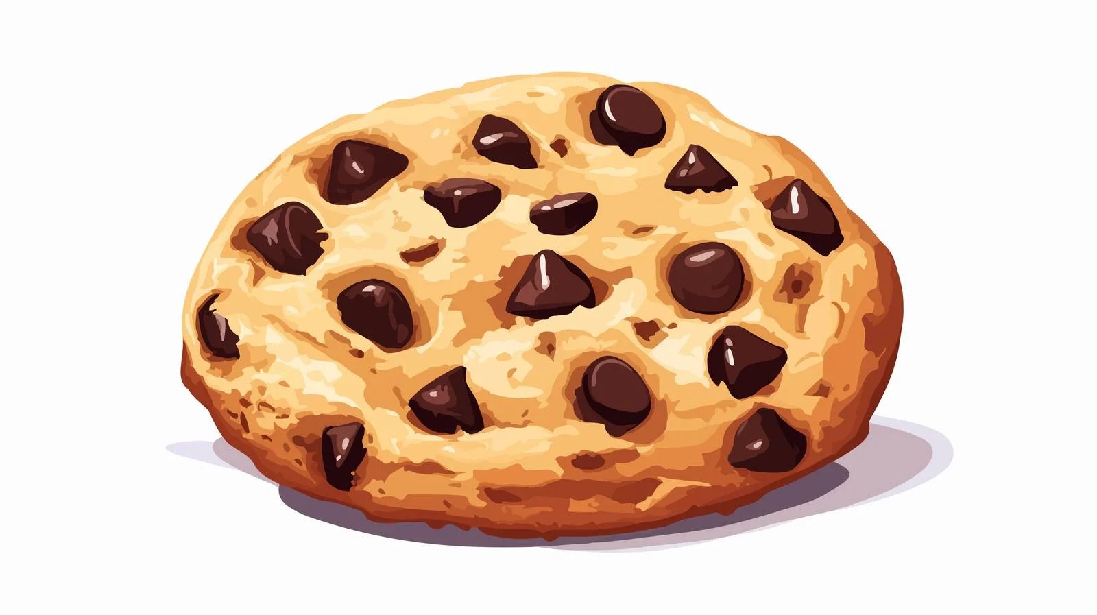 Chocolate Chip Cookie Cartoon Vector Illustration — free download from Dotvec