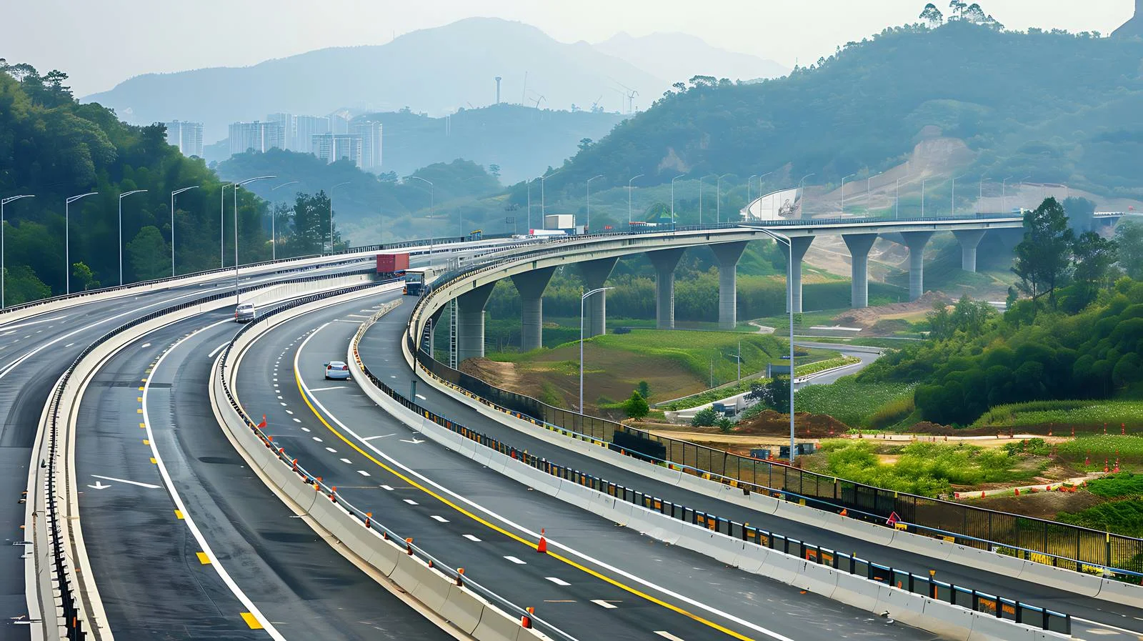 Chongqing Highway Development on White Background — free download from Dotvec