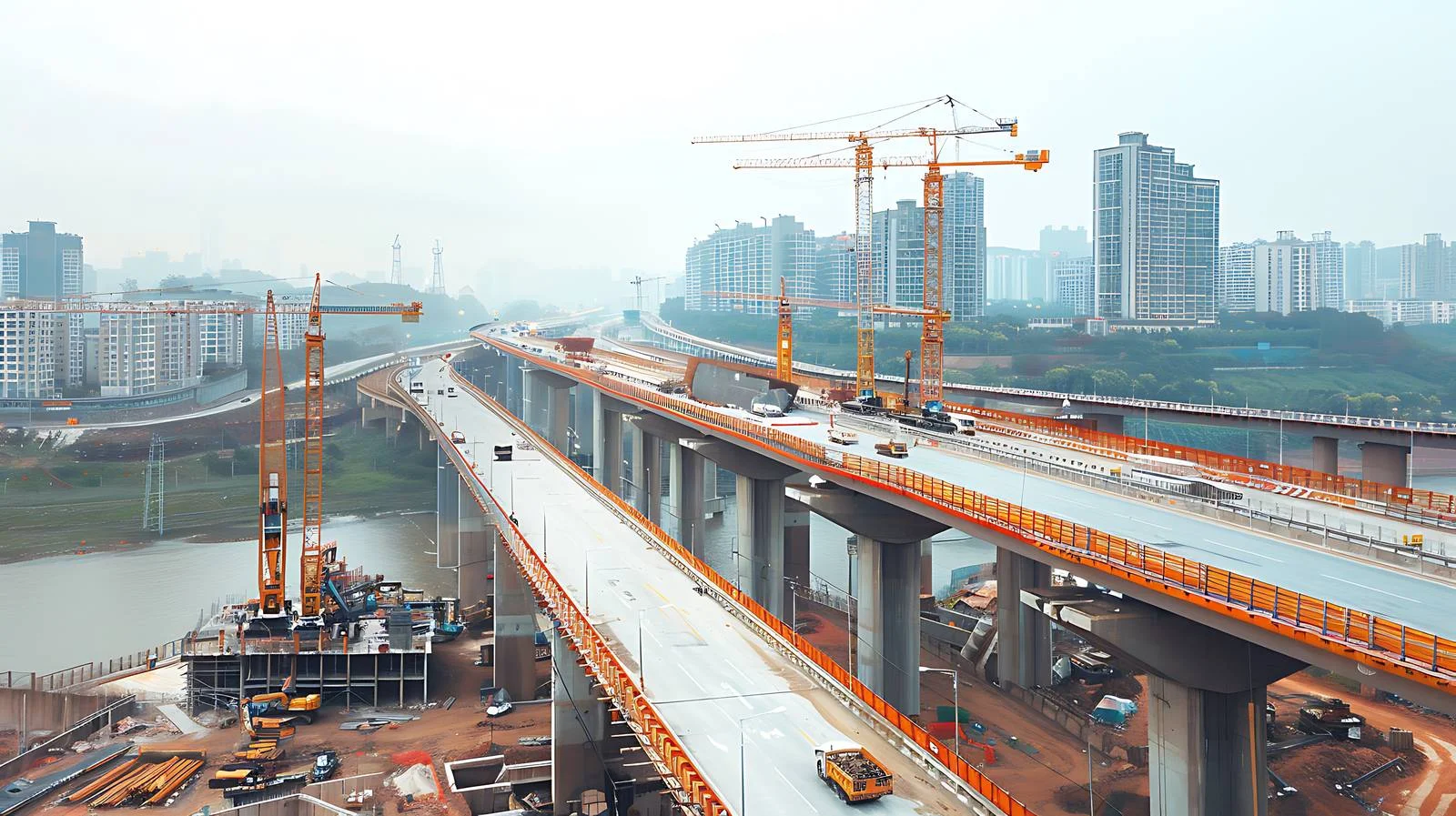 Chongqing Highway Development on White Background — free download from Dotvec