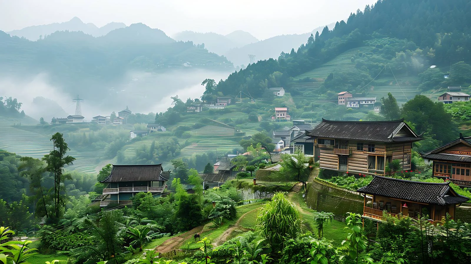 Tranquil Chongqing Countryside View — free download from Dotvec