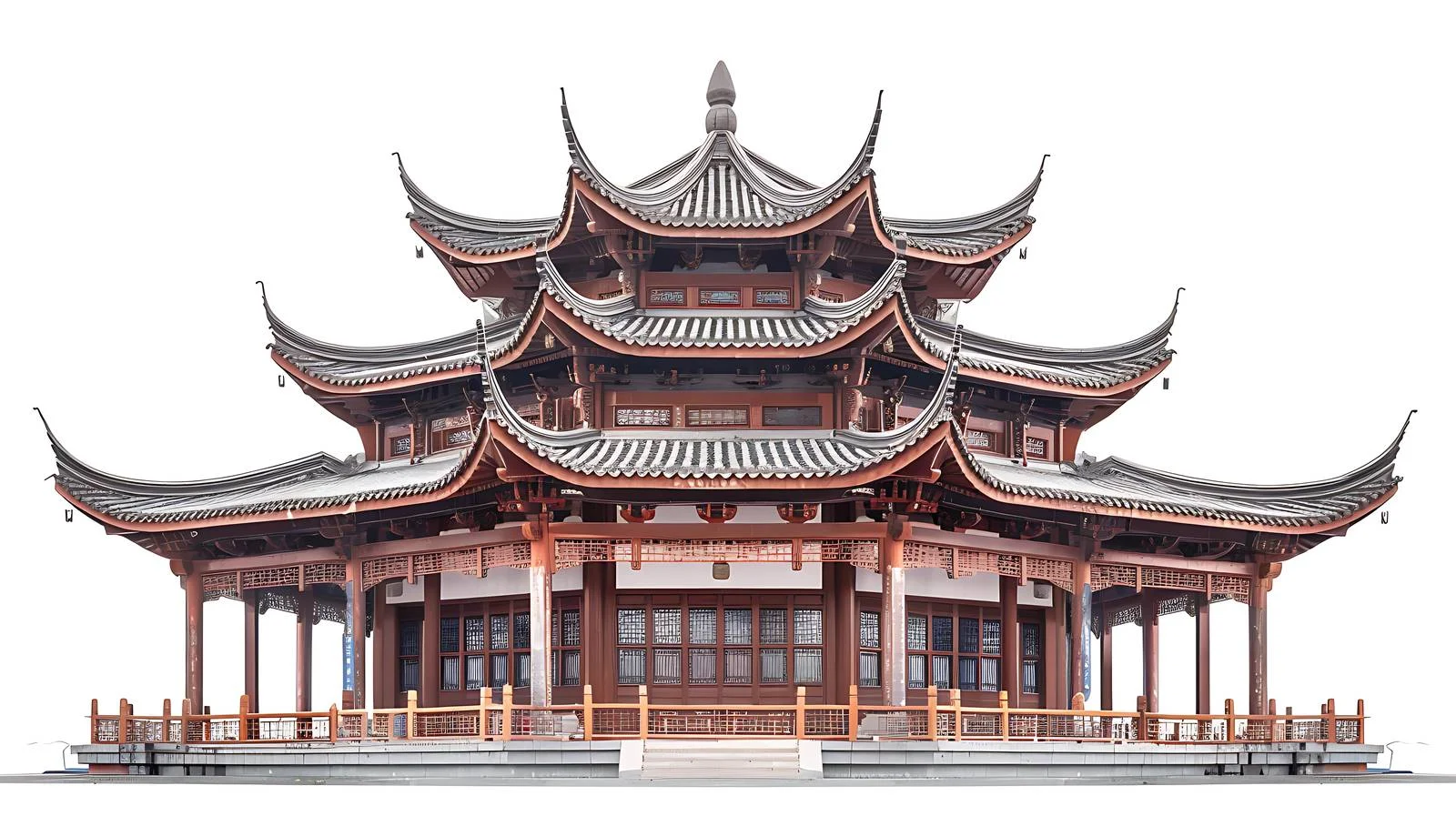 Magnificent Arhat Temple Amid Chongqing Urban Architecture — free download from Dotvec