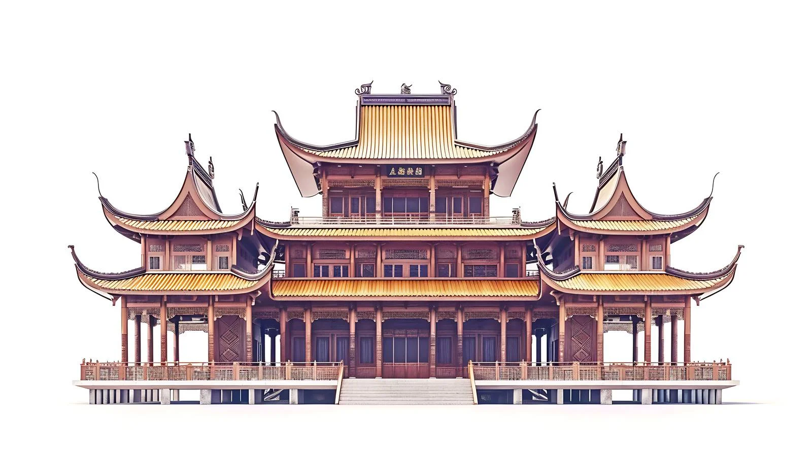 Serene Arhat Temple in Urban Chongqing — free download from Dotvec