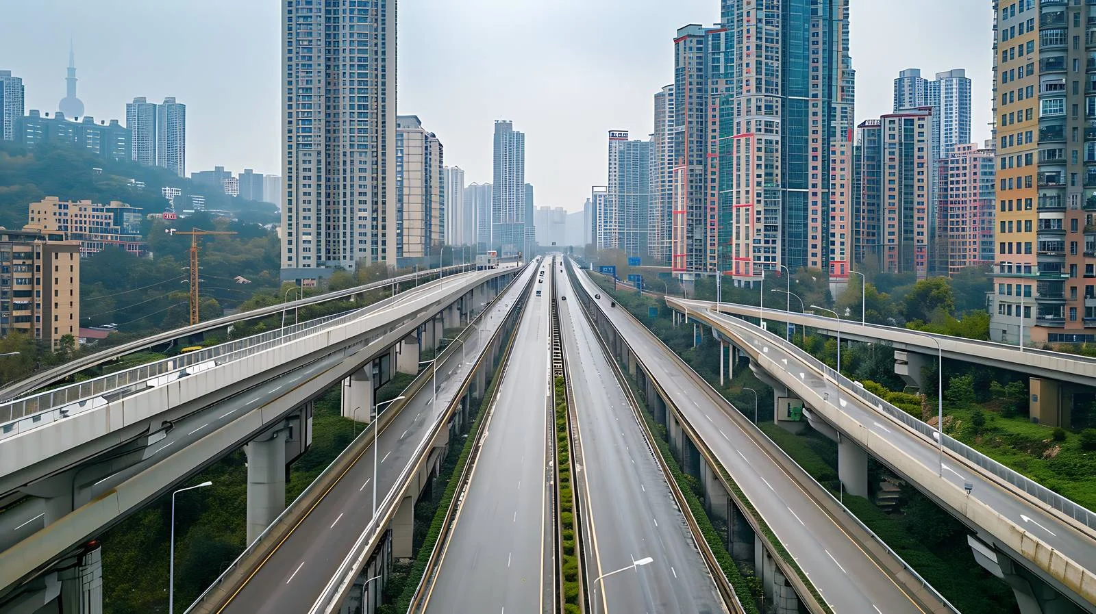 Dynamic Chongqing Urban Highway Architecture — free download from Dotvec