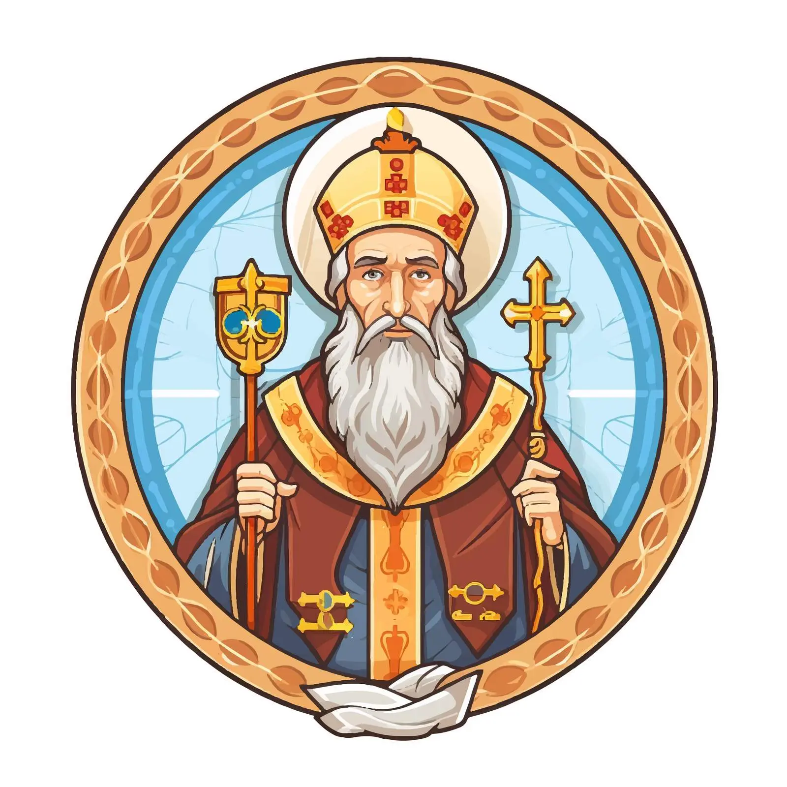 Byzantine Style Christian Illustration of a Cart — free download from Dotvec