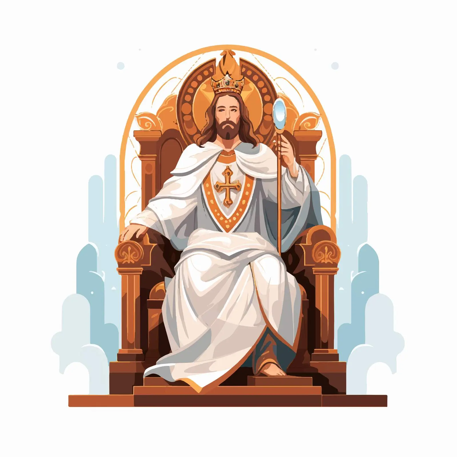 Jesus the Greatest Bishop Illustration — free download from Dotvec