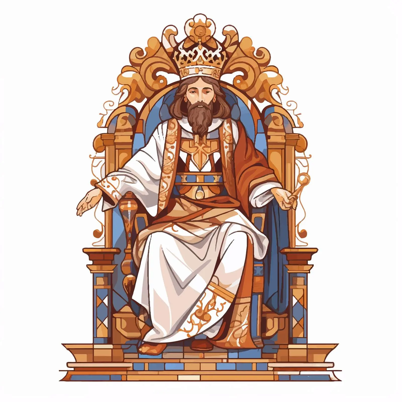 Jesus the Great Bishop Illustration – free protest image from Dotvec
