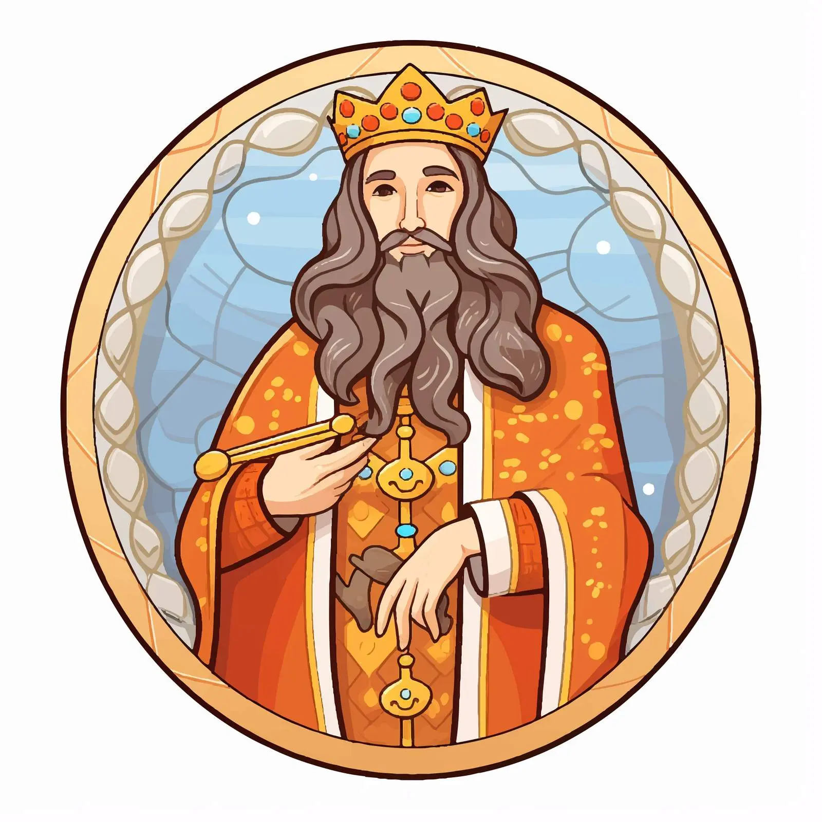 Byzantine Style Jesus Christ Illustration — free download from Dotvec
