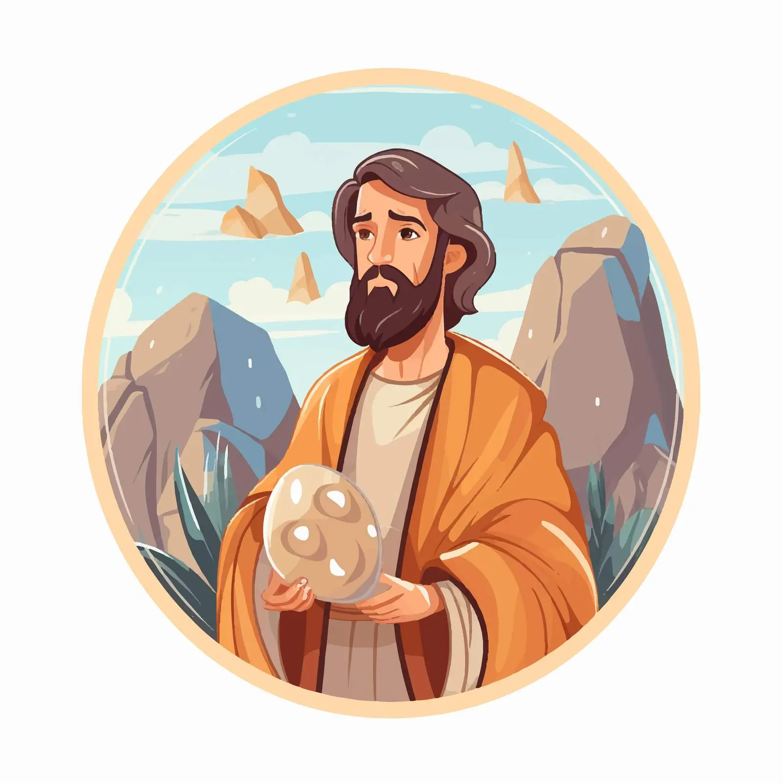 Righteous Joseph of Arimathea Vector Illustration — free download from Dotvec