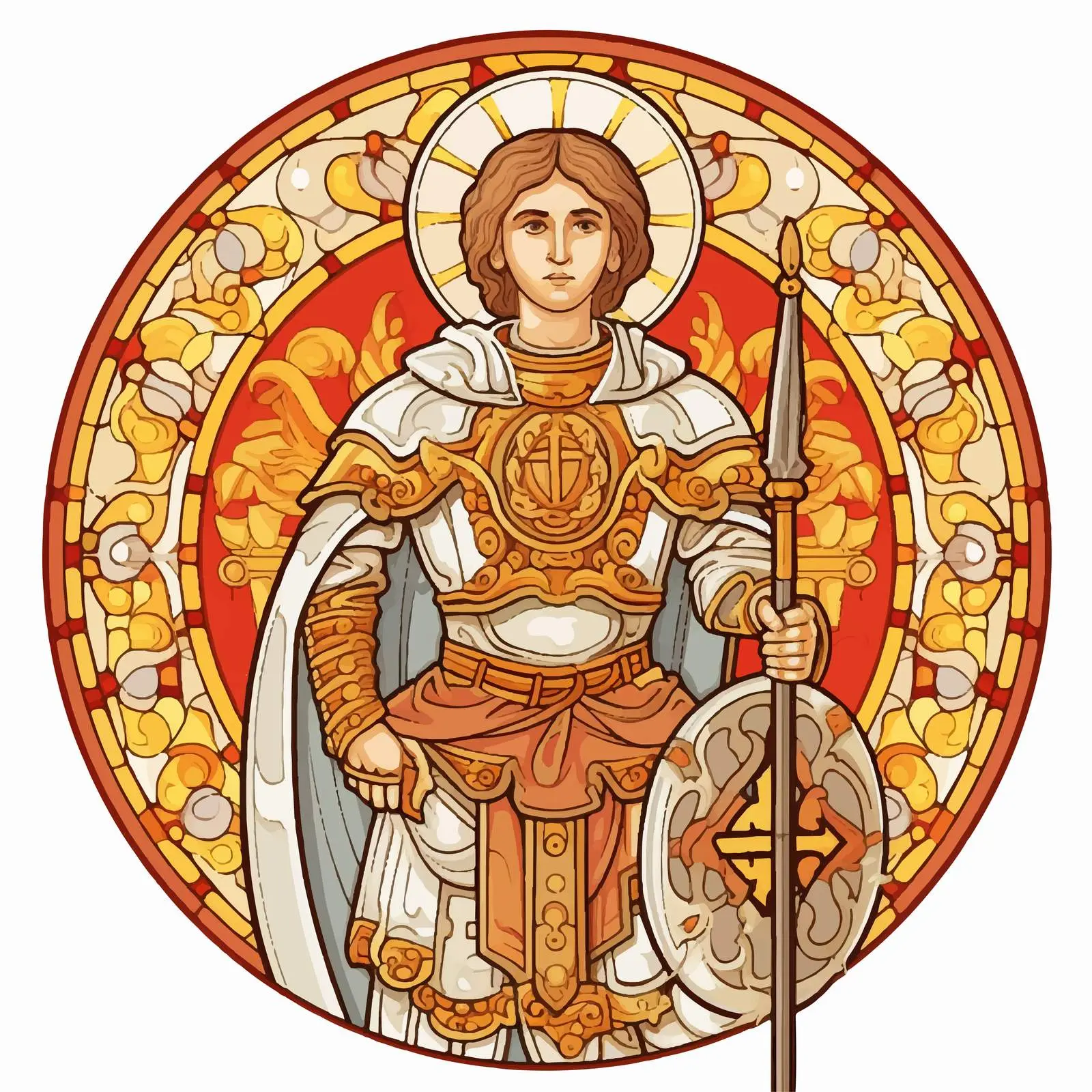 Saint Demetrius of Thessaloniki Vector Illustration — free download from Dotvec