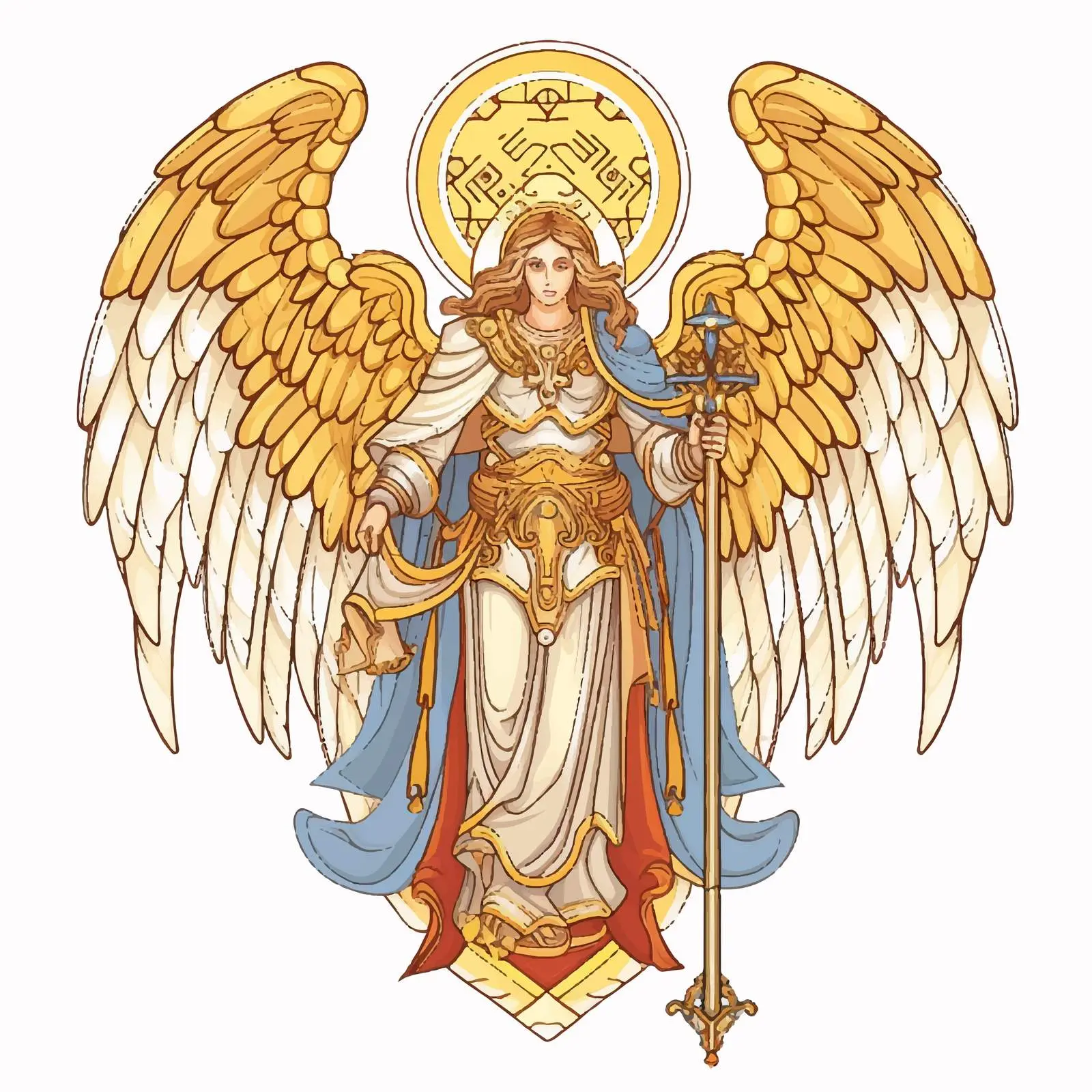 Traditional Christian Image of Archangel Michael — free download from Dotvec