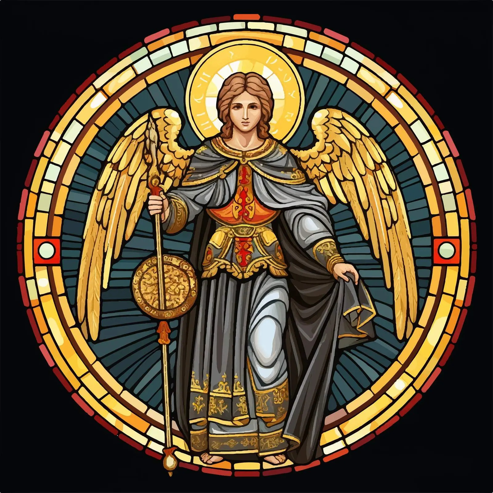 Traditional Christian Archangel Icon – free divine messengers image from Dotvec