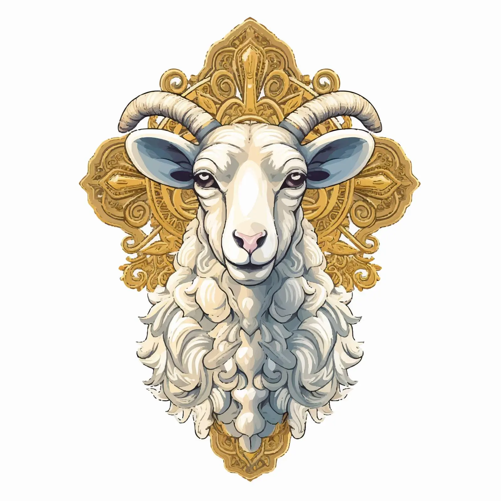 Traditional Christian Image of Behold the Lamb — free download from Dotvec