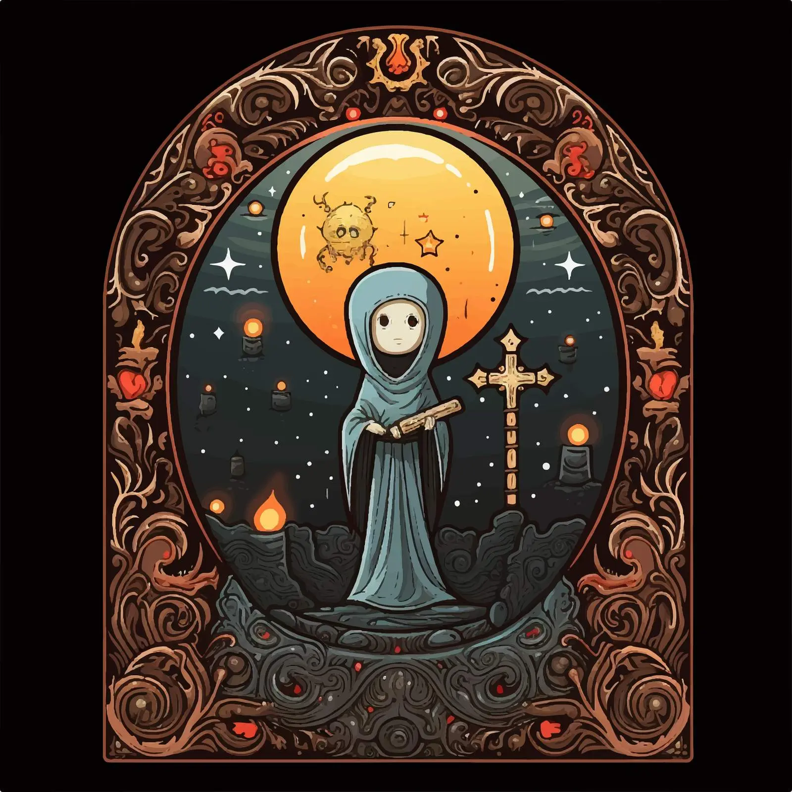 Binding of Isaac Religious Illustration Vector – free symbolism in art image from Dotvec