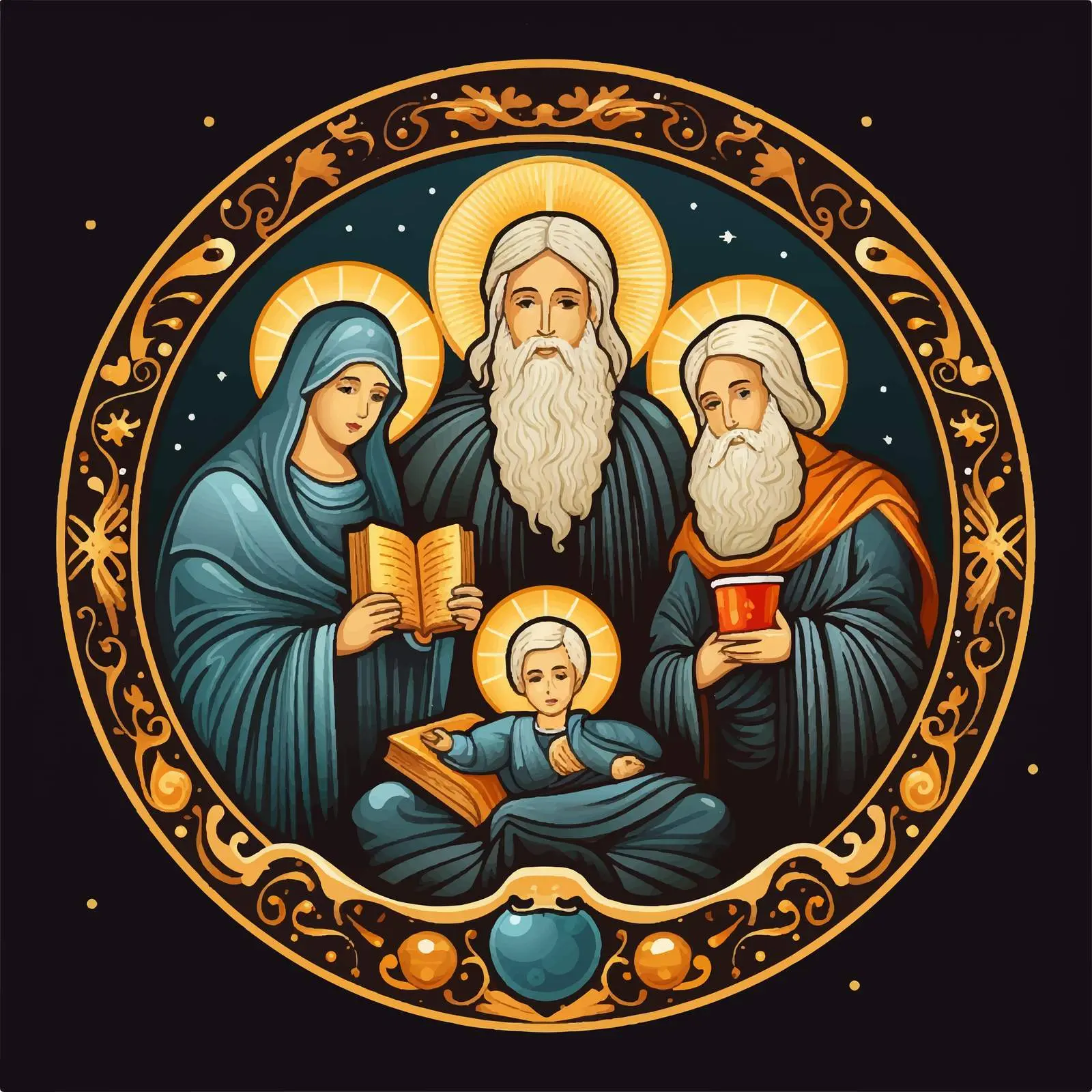 Traditional Christian Christmas Religious Illustration — free download from Dotvec
