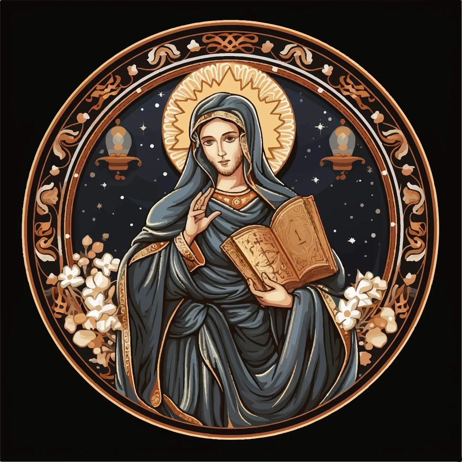 Traditional Christian Christmas Religious Illustration — free download from Dotvec