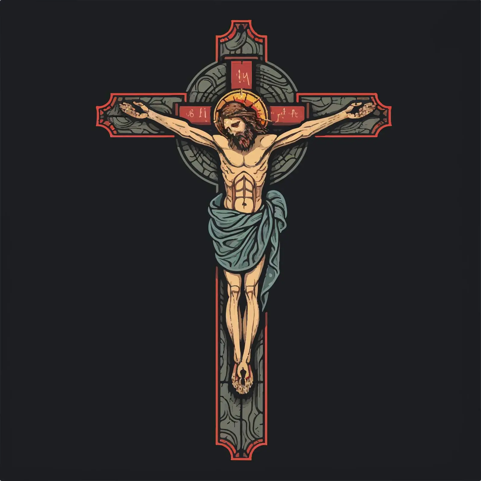 Traditional Christian Image of the Crucifixion – free tolerance image from Dotvec