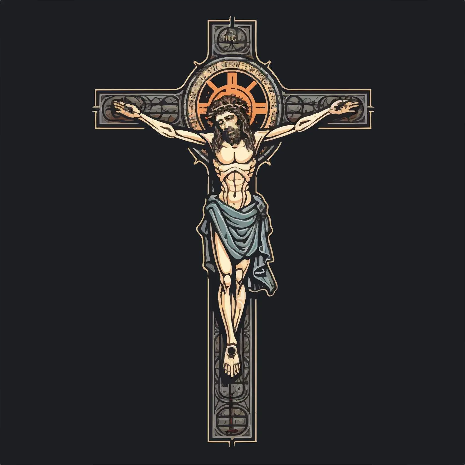 Traditional Crucifixion Image for Religious Artwork – free protest image from Dotvec