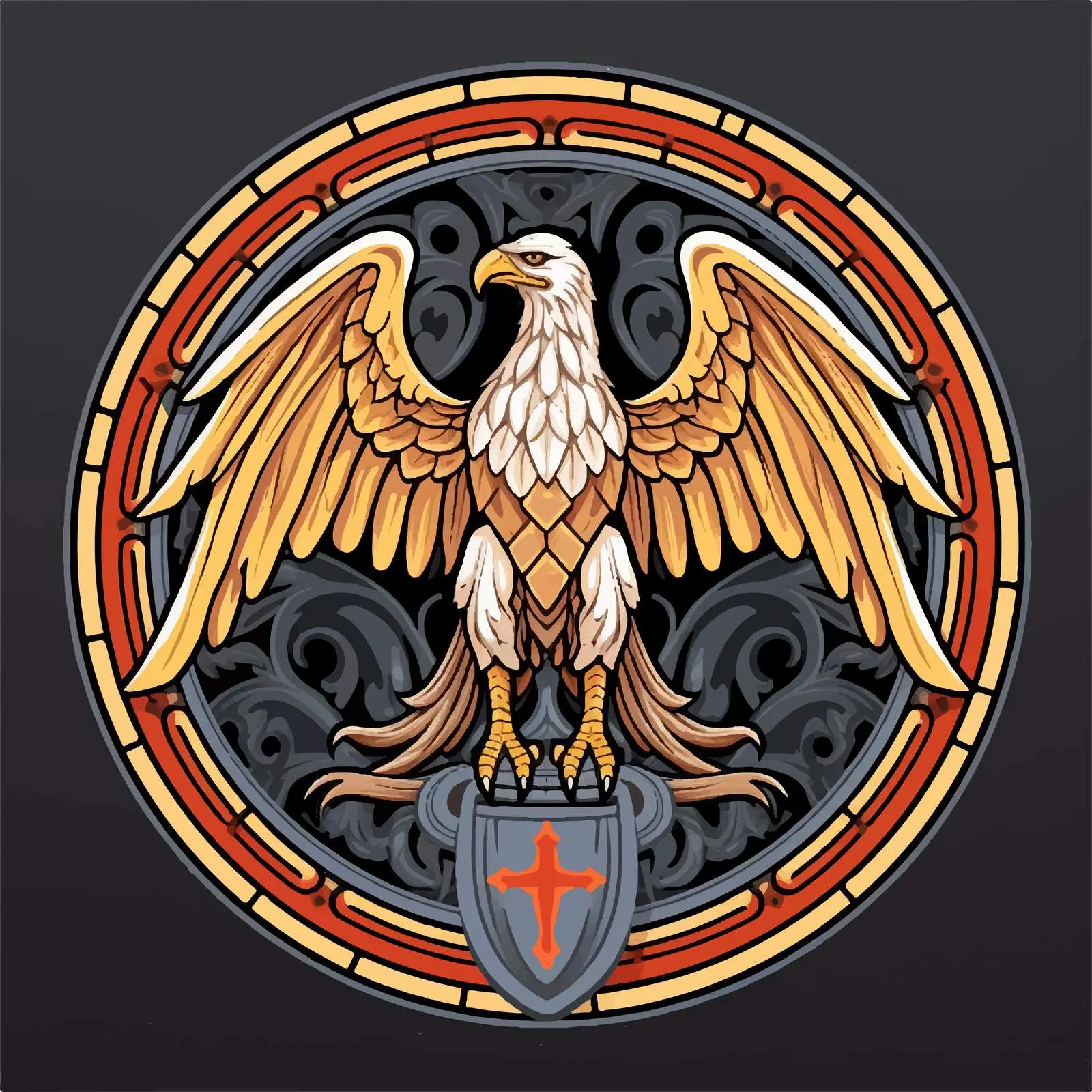 Traditional Eagle Symbol of Saint John – free christian traditions image from Dotvec