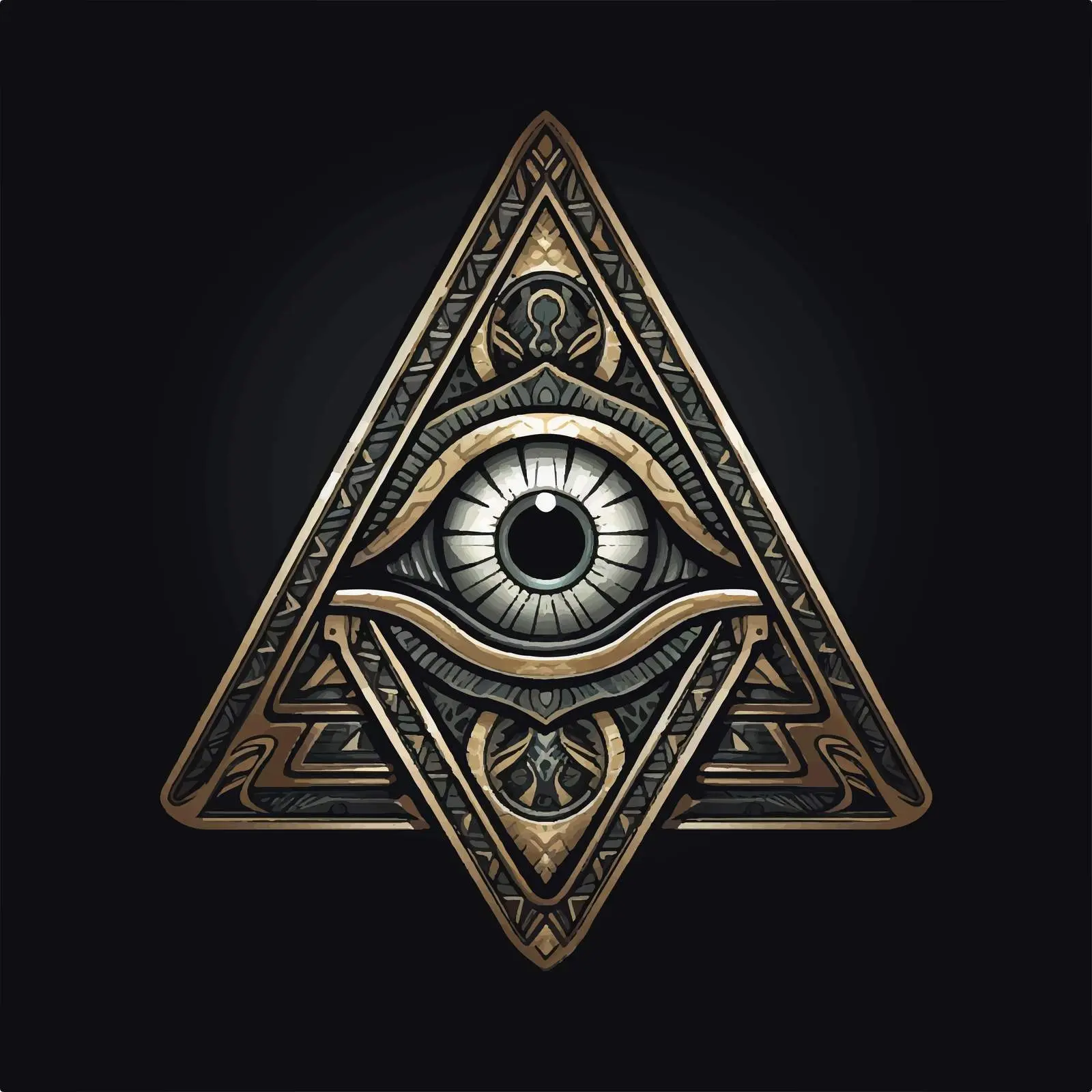 Traditional Eye of Providence Religious Image — free download from Dotvec