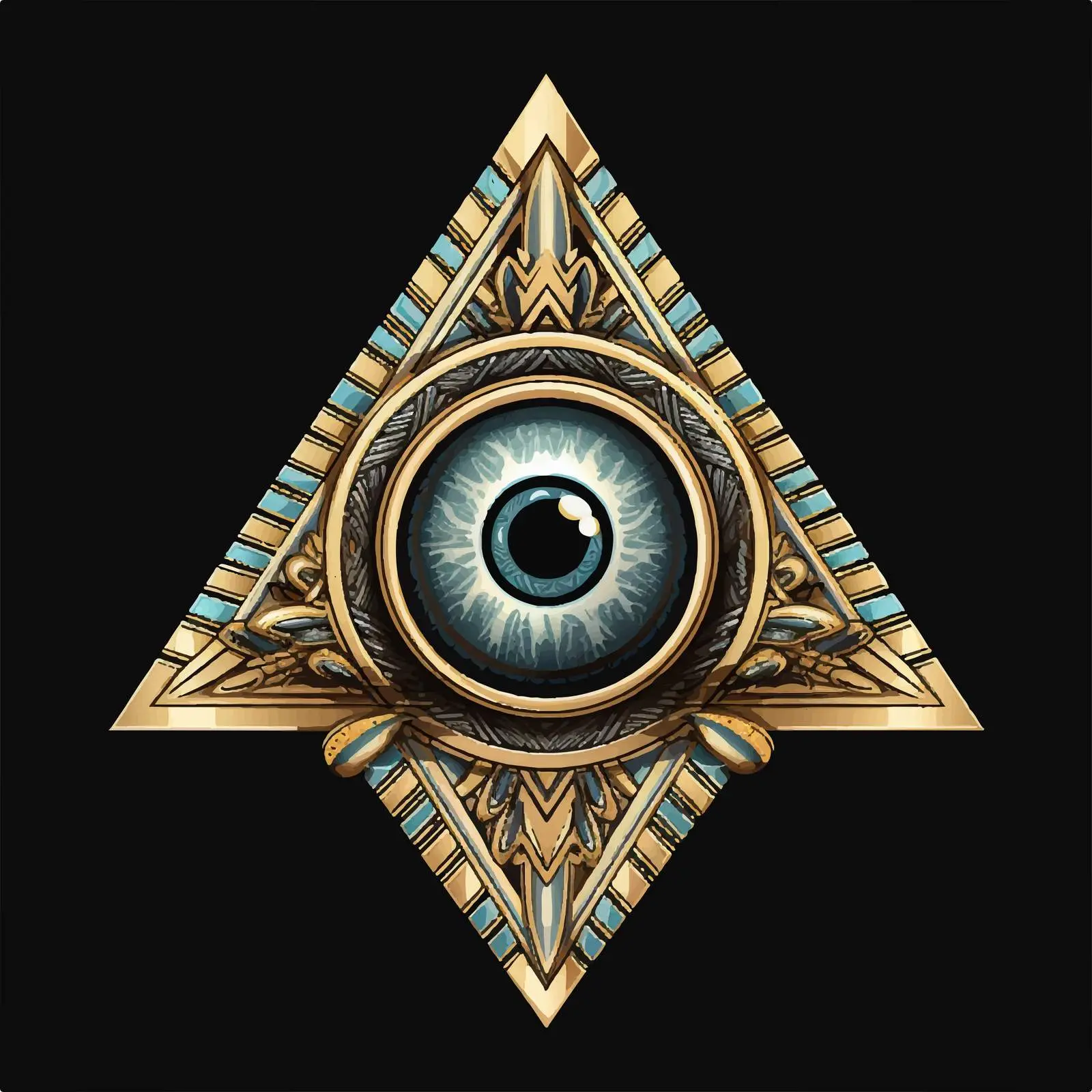 Traditional Eye of Providence Religious Vector Design — free download from Dotvec
