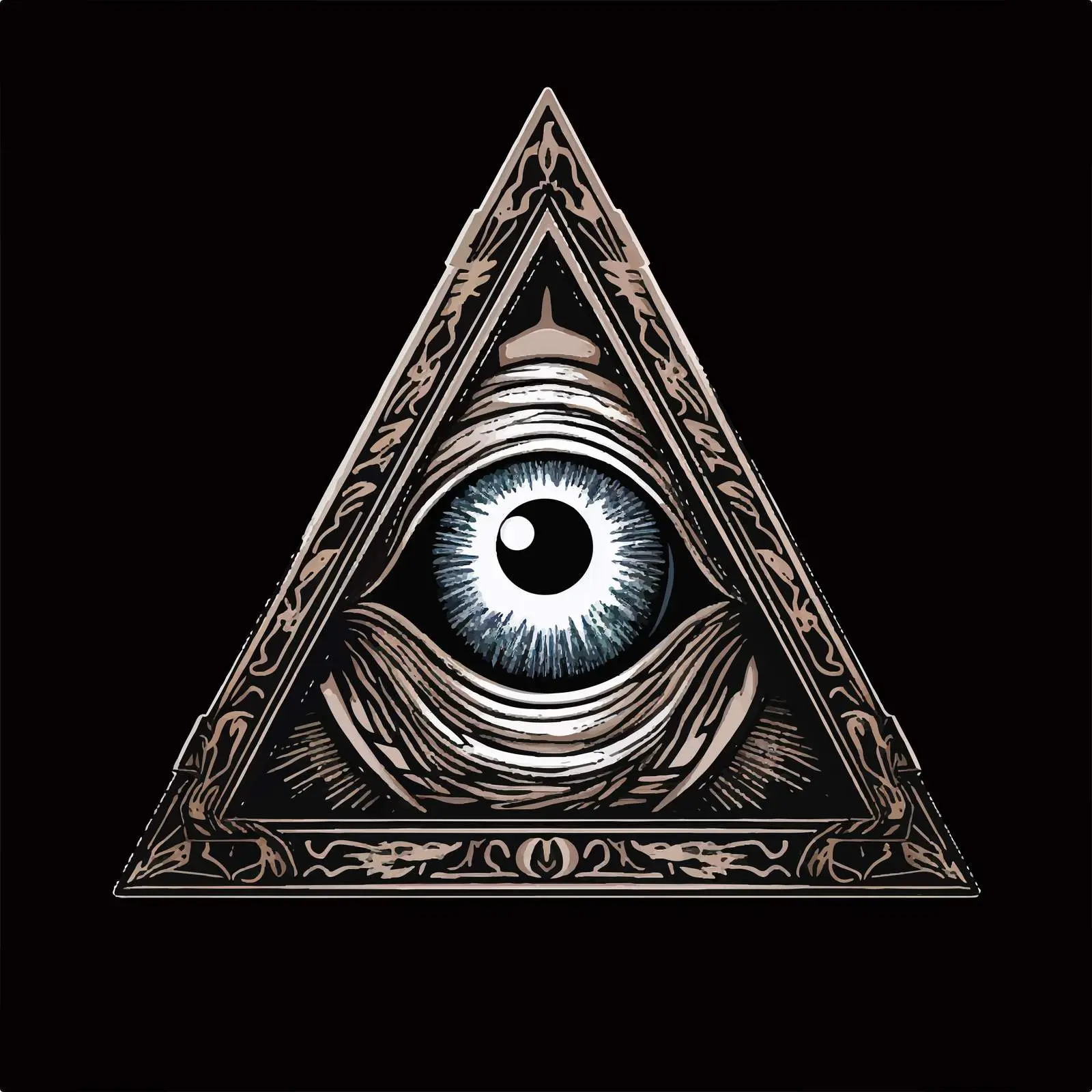 Traditional Eye of Providence Religious Vector Artwork — free download from Dotvec
