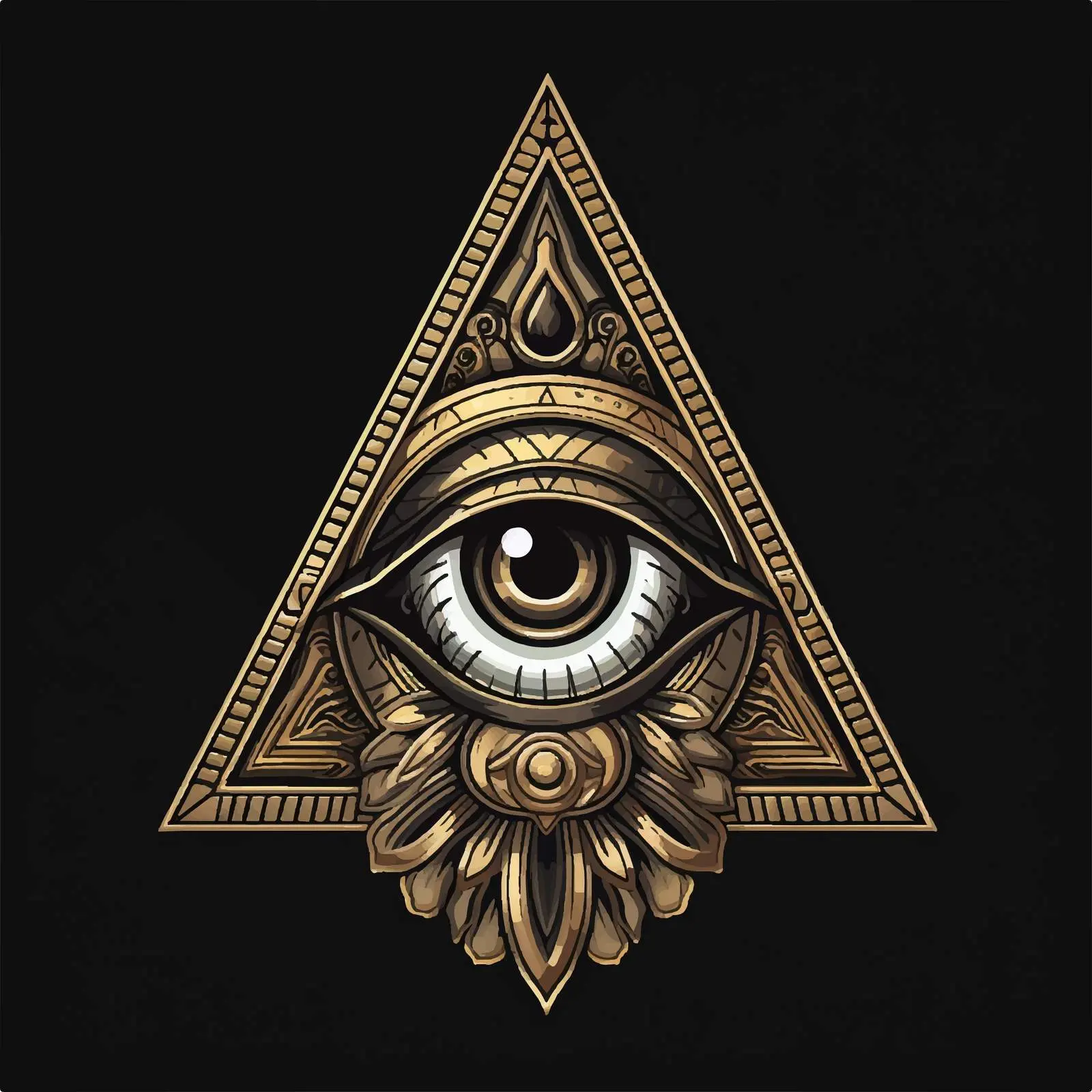 Traditional Eye of Providence Religious Vector Art — free download from Dotvec