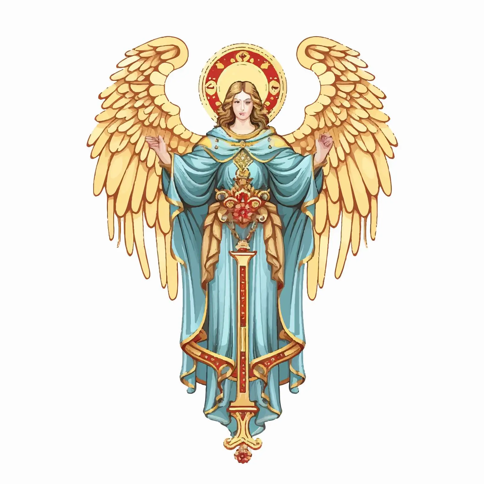 Traditional Image of Archangel Gabriel — free download from Dotvec