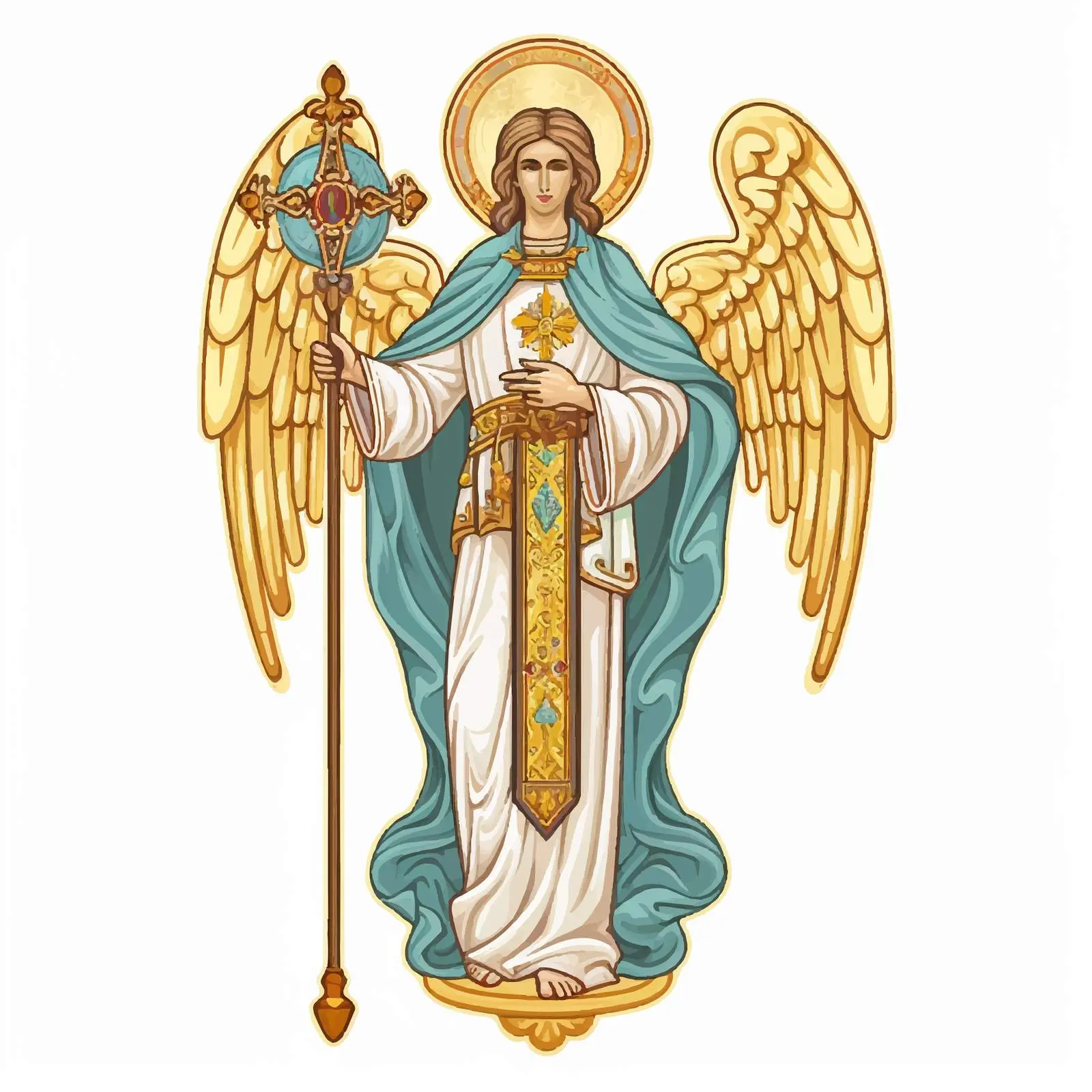 Traditional Image of Archangel Gabriel — free download from Dotvec