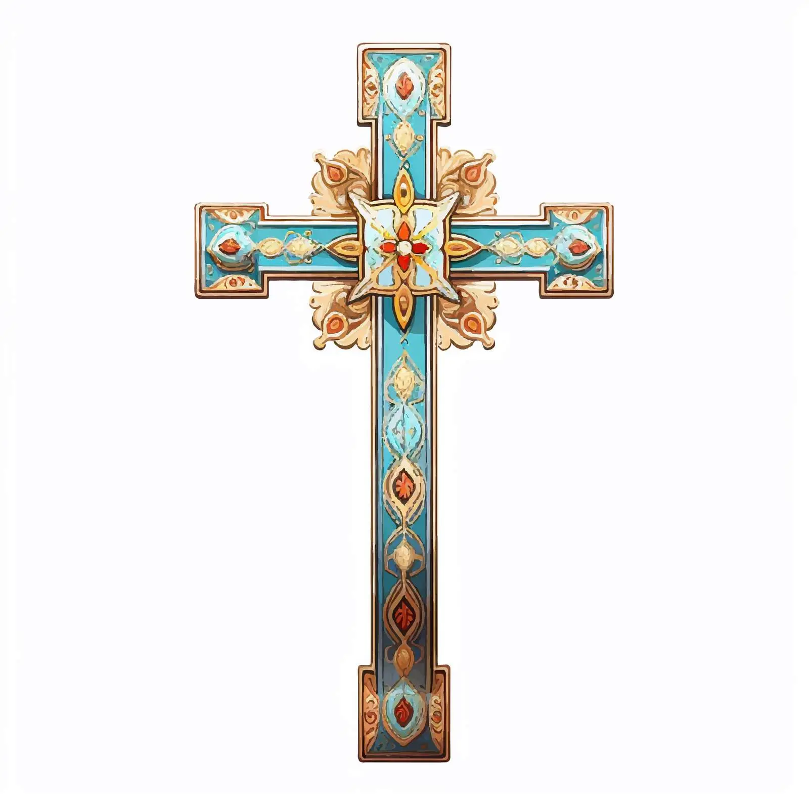 Traditional Good Friday Decorative Cross Vector – free protest image from Dotvec