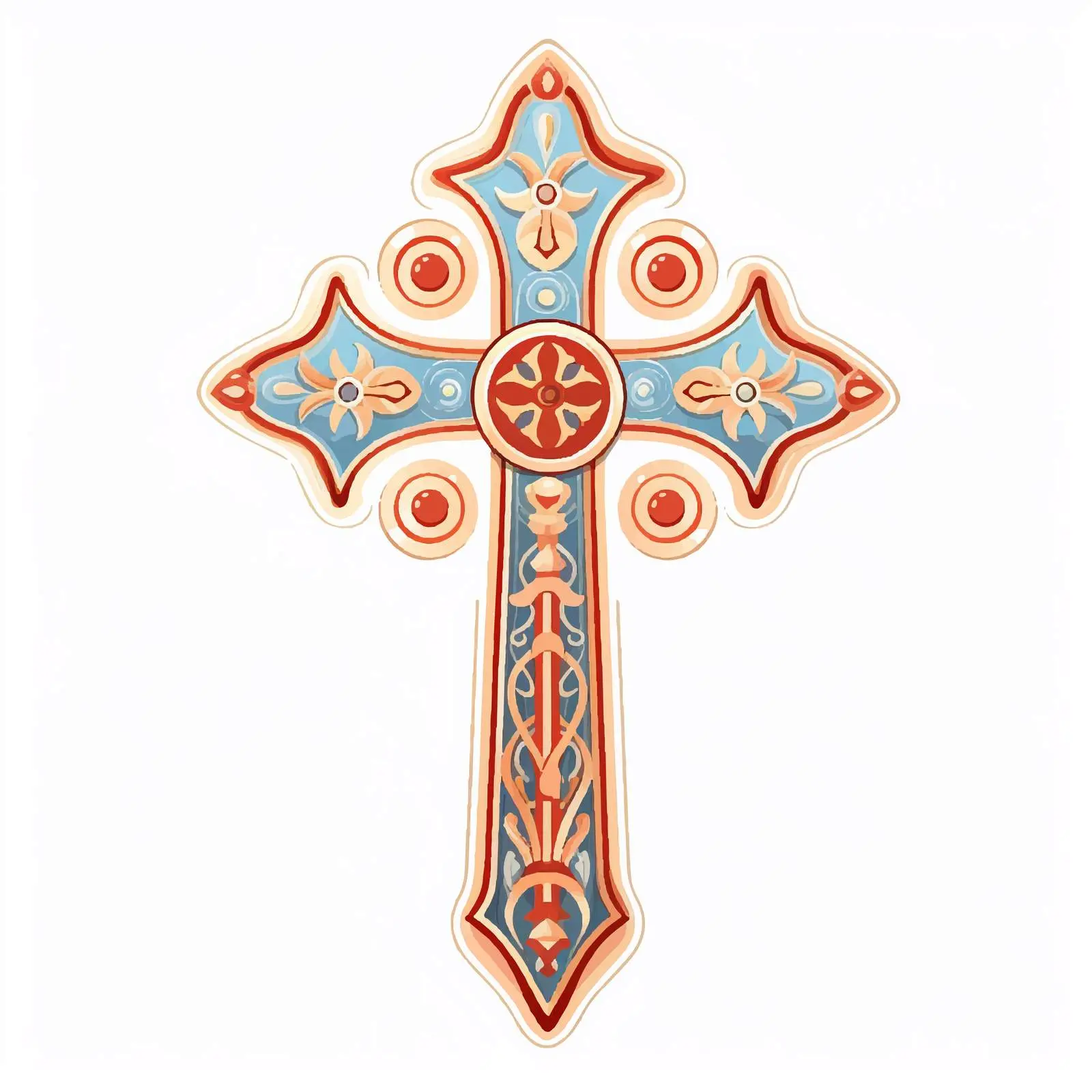 Good Friday Decorative Christian Cross Vector Art – free friday image from Dotvec