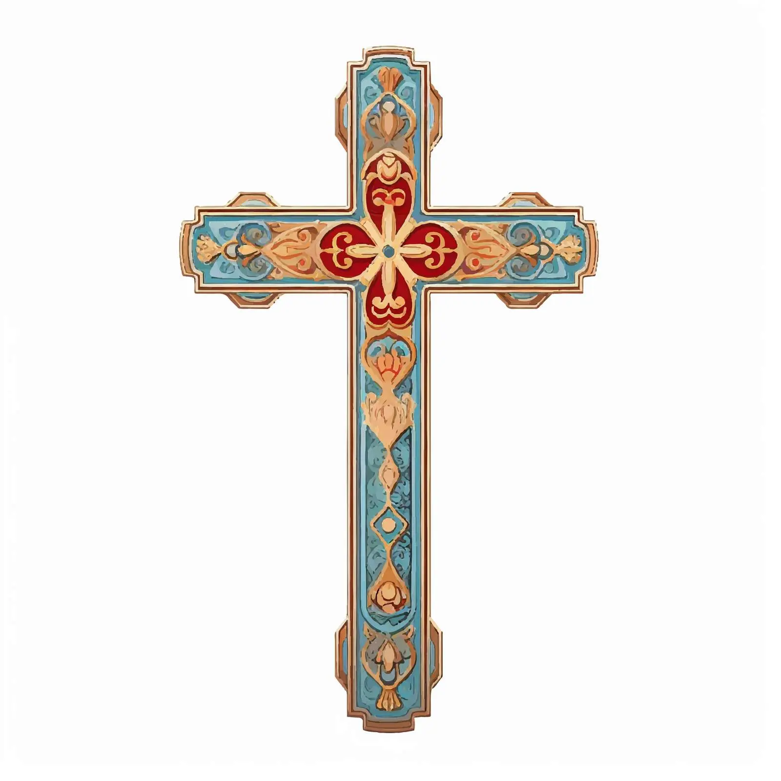 Traditional Good Friday Decorative Cross Image — free download from Dotvec
