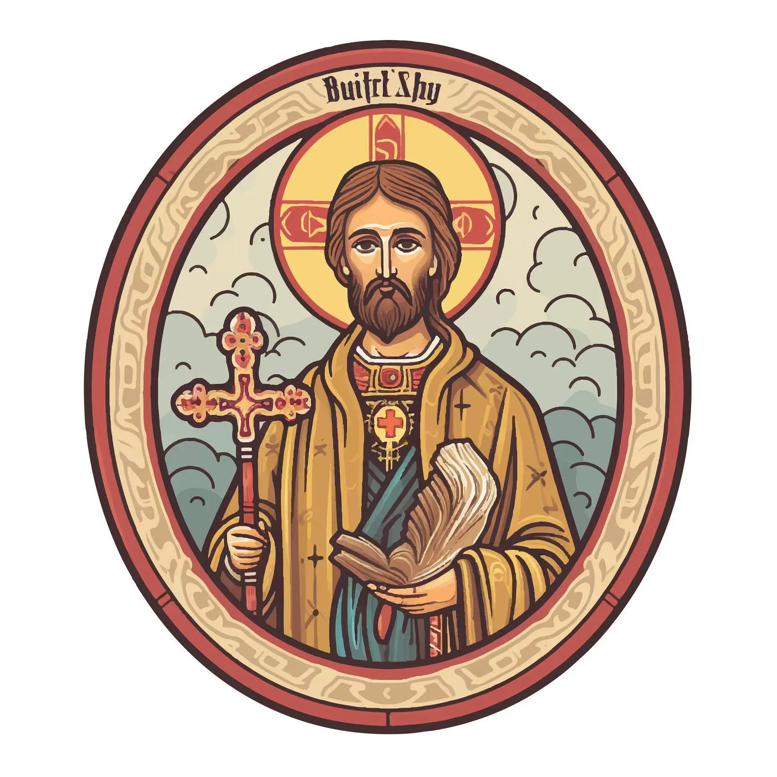 Traditional Christian Image of John the Baptist — free download from Dotvec