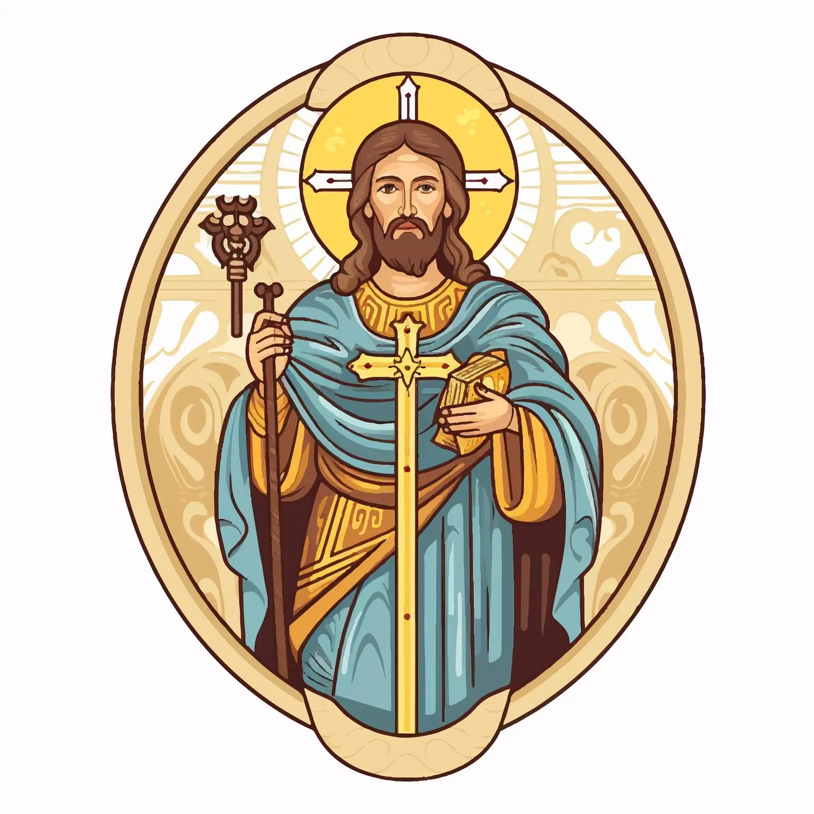 Traditional Christian Image of John the Baptist – free christian traditions image from Dotvec