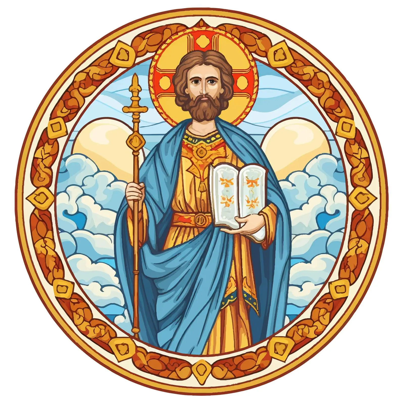 Traditional Image of John the Apostle – free scripture art image from Dotvec
