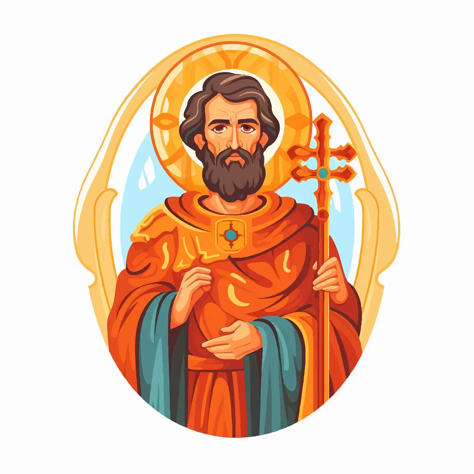 Traditional Image of John the Apostle Vector Art — free download from Dotvec