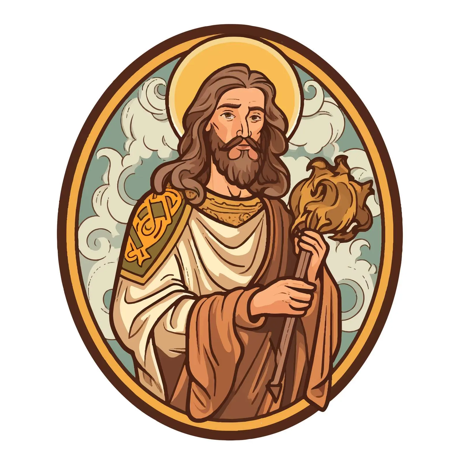 Traditional Image of John the Baptist – free christian traditions image from Dotvec