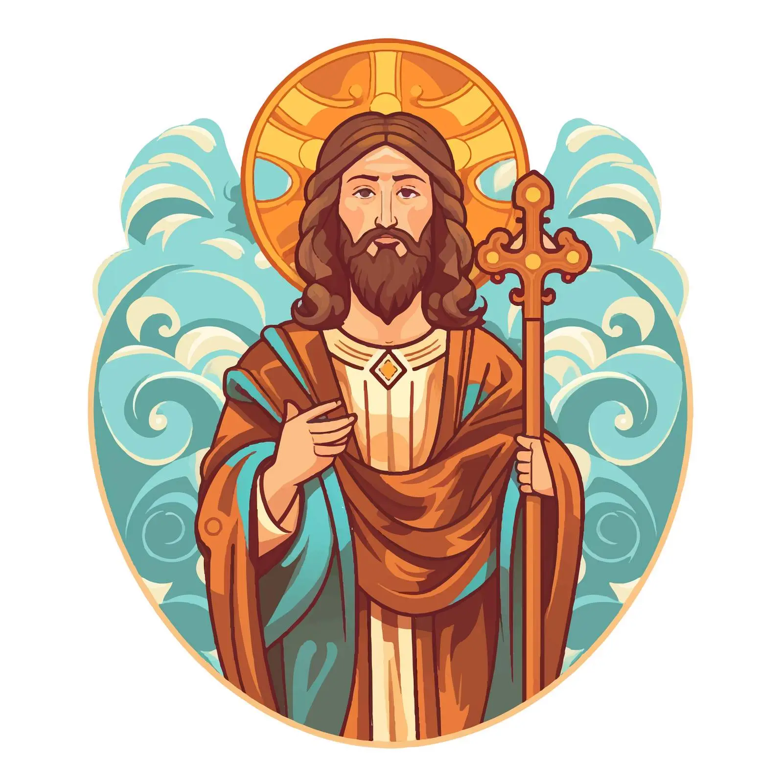 Traditional Image of John the Baptist — free download from Dotvec