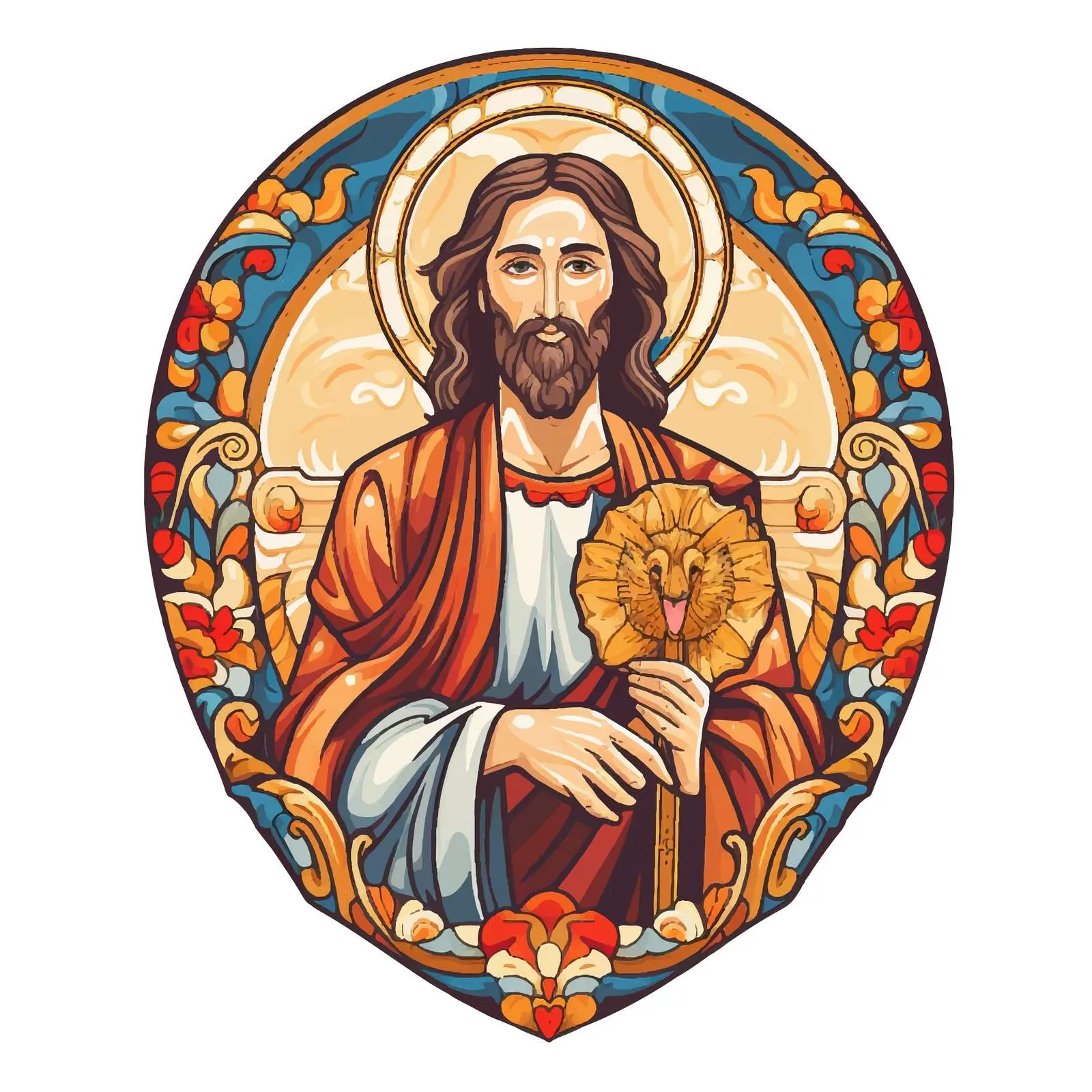 Traditional Image of John the Baptist Vector Art — free download from Dotvec
