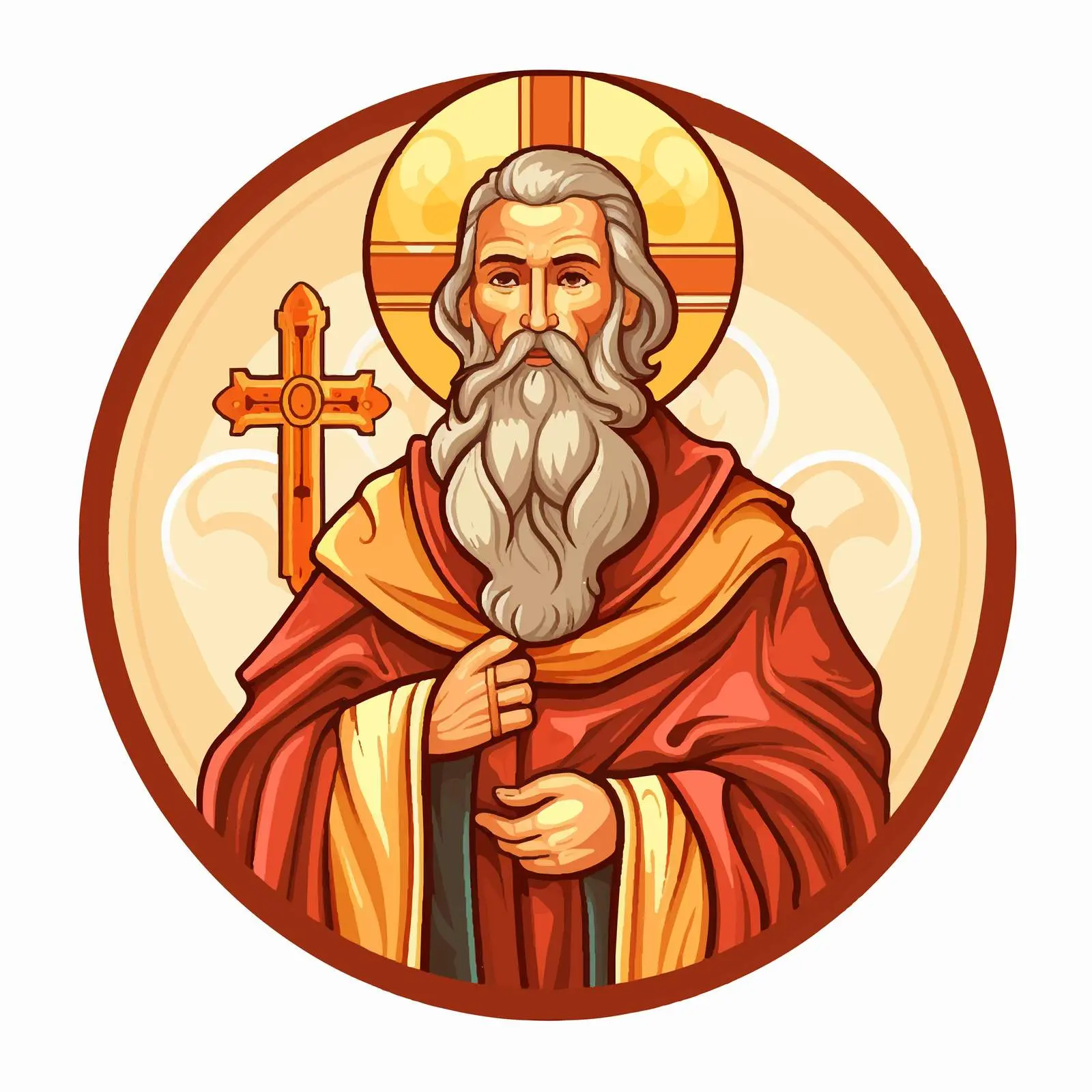 Traditional Image of Prophet Saint Elijah — free download from Dotvec