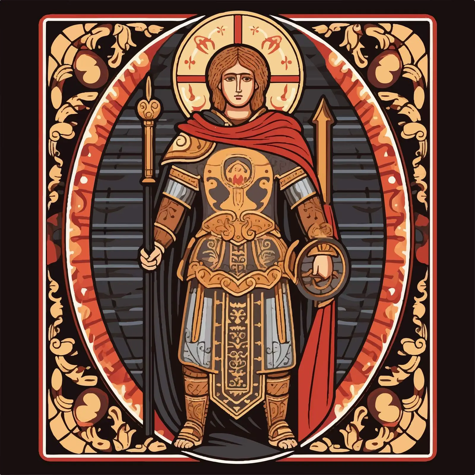 Traditional Image of Saint Demetrius – free christian traditions image from Dotvec