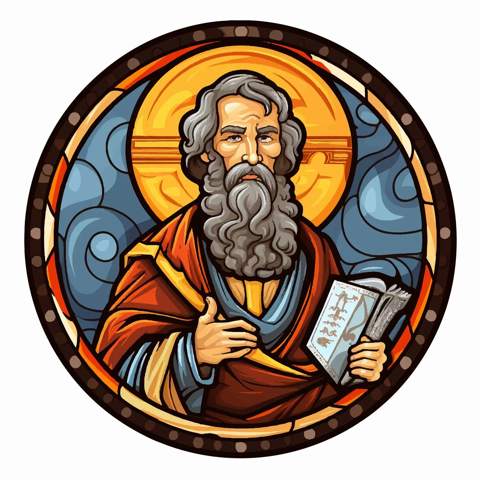 Traditional Image of Saint Matthew the Apostle – free saint imagery image from Dotvec