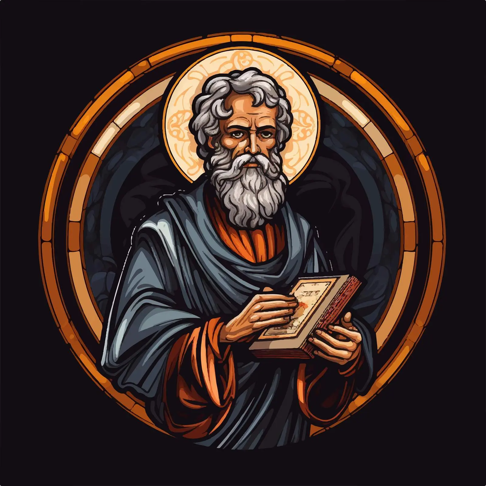 Traditional Image of Saint Matthew the Apostle – free traditional icon image from Dotvec
