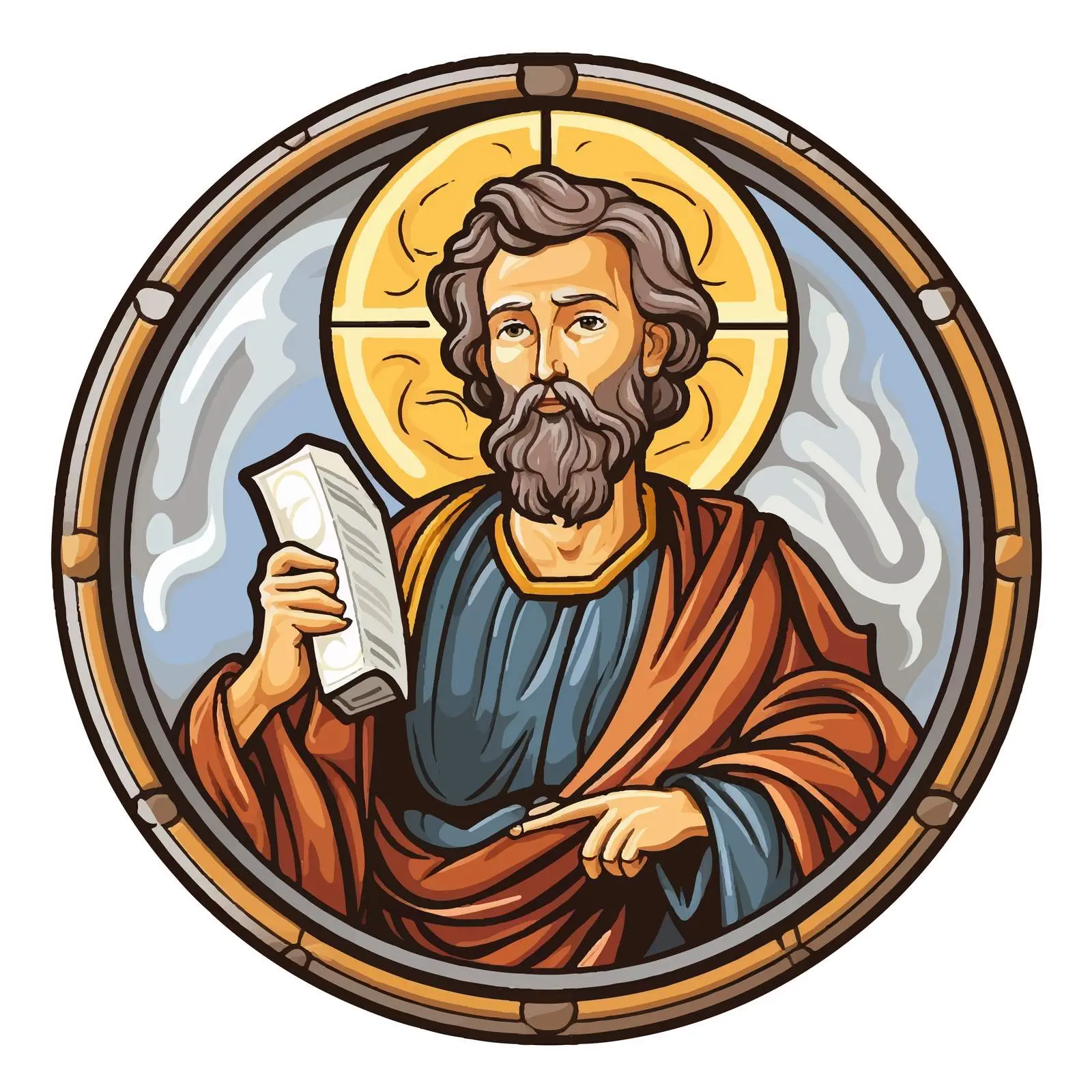 Traditional Image of Saint Matthew the Apostle — free download from Dotvec